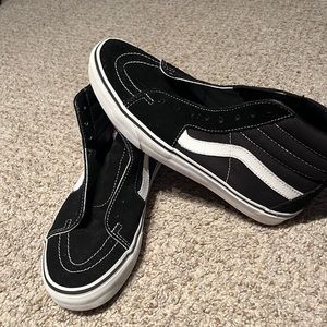 Vans black and white! Size 11